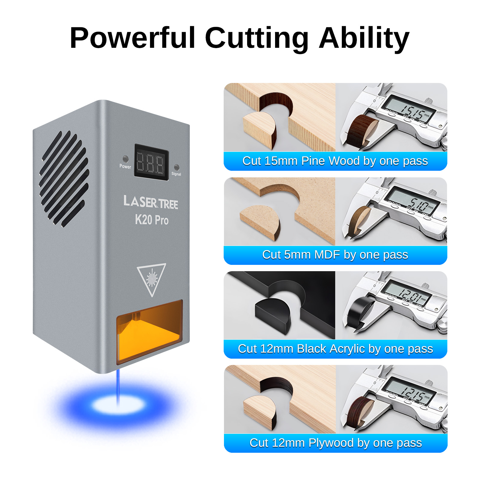 LASER Pohon Daya Tinggi 20W Da - Industrial Laser Engraver ulasan dan harga